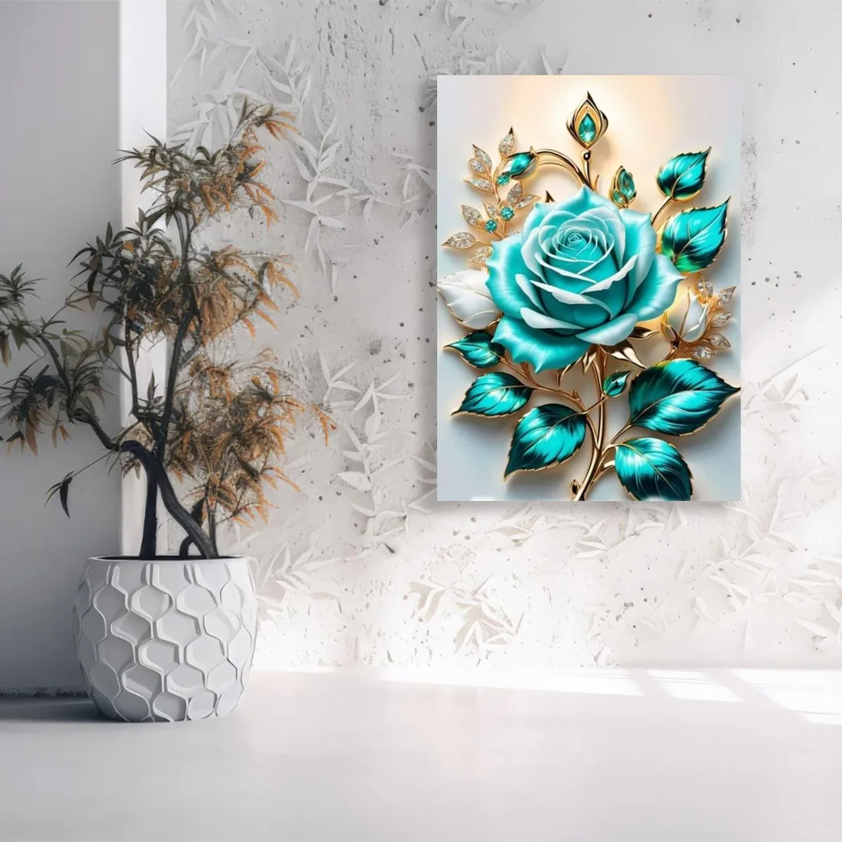 Tablou canvas Trandafirul Turcoaz — imaginea 3