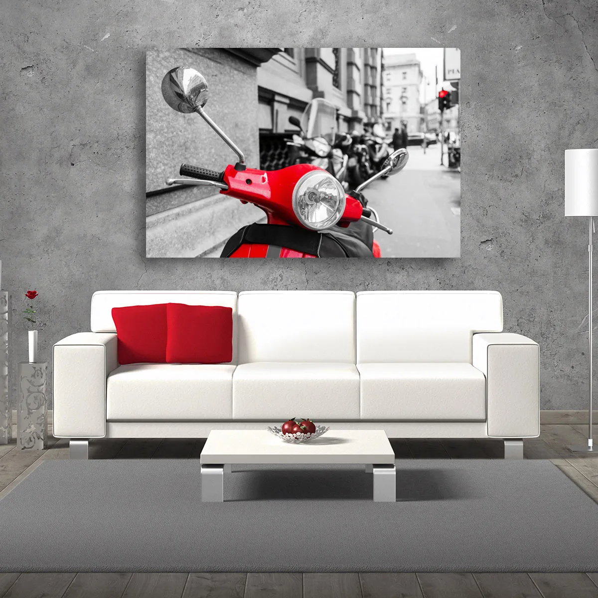 Tablou canvas pe panza motorino Vespa — imaginea 2