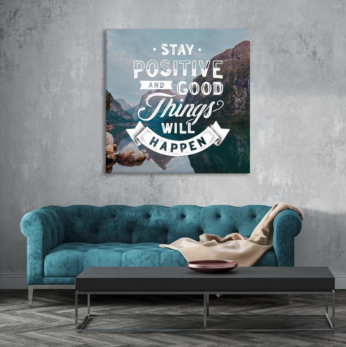Tablou canvas Stay Positive — imaginea 2