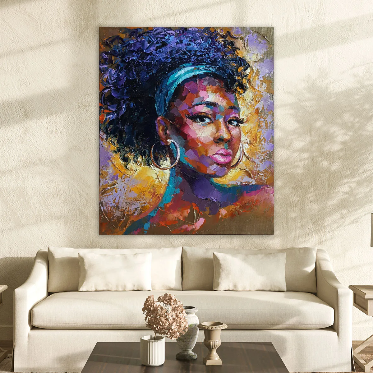 Tablou canvas femeie africana Rehema — imaginea 2