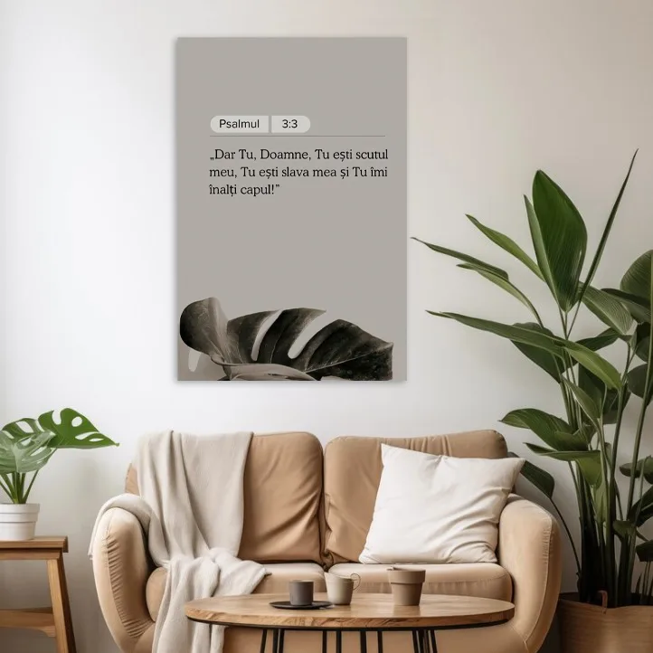 Tablou Canvas Versete biblice - Psalmul 3:3 — imaginea 4
