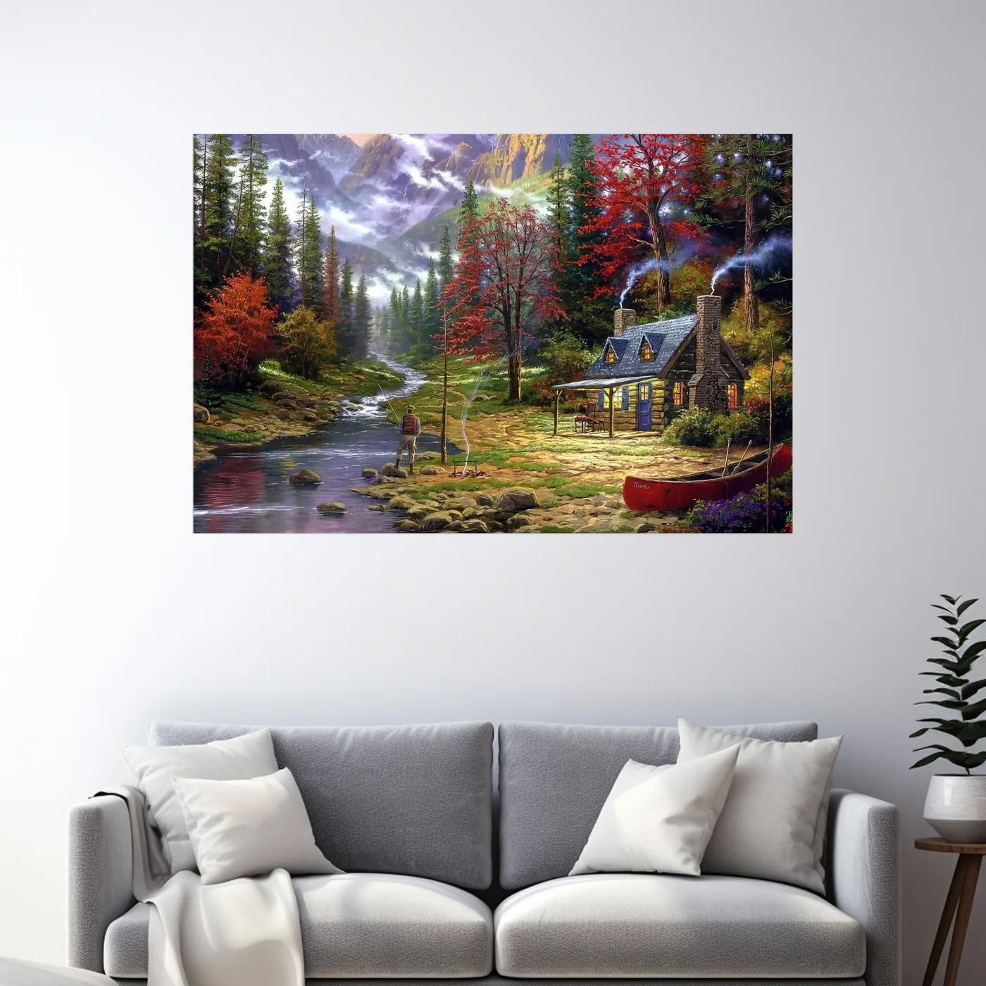 Tablou Canvas Amurgul în Munți — imaginea 3