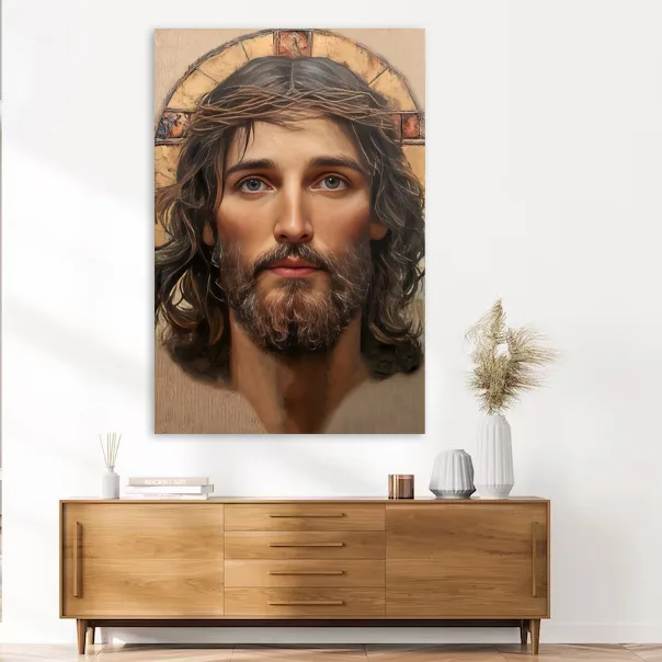 Chipul Celui Nevăzut (Coloseni 1:15)- tablou Isus Hristos — imaginea 3