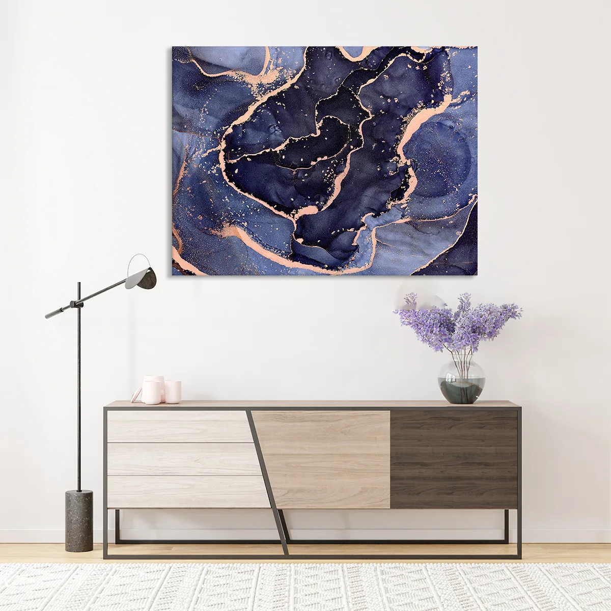Tablou canvas purple gold — imaginea 2