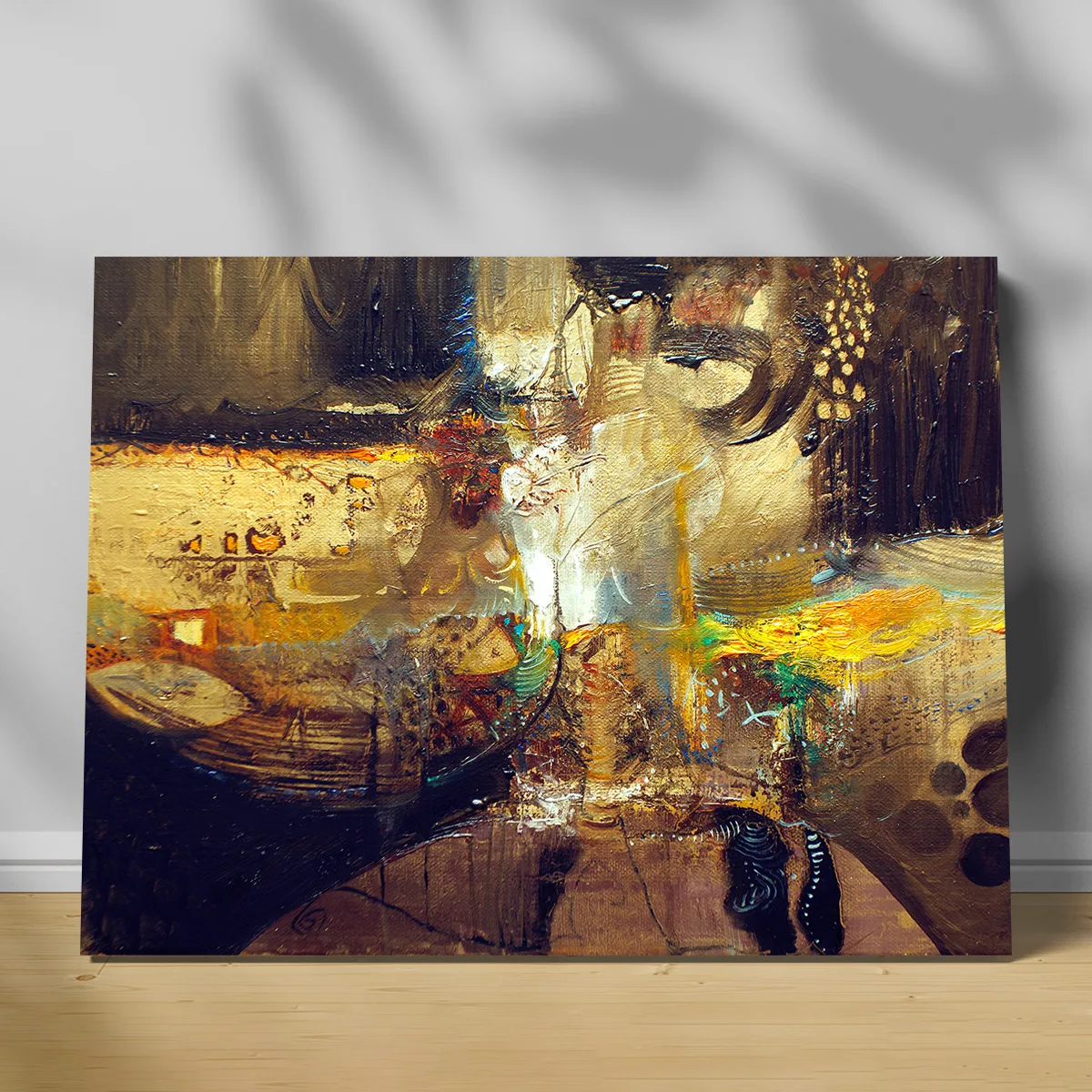 Tablou canvas brown and yellow