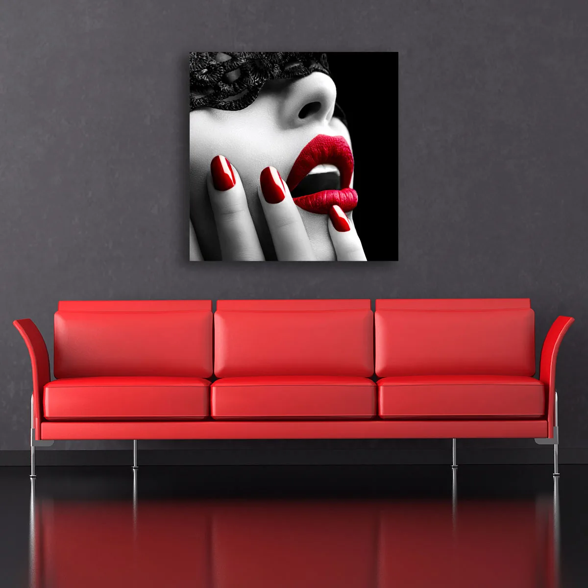 Tablou canvas red glamour — imaginea 3