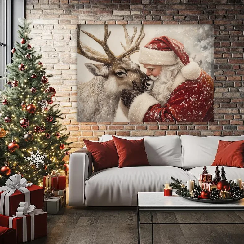 Tablou Canvas de Crăciun - O prietenie de Crăciun — imaginea 2
