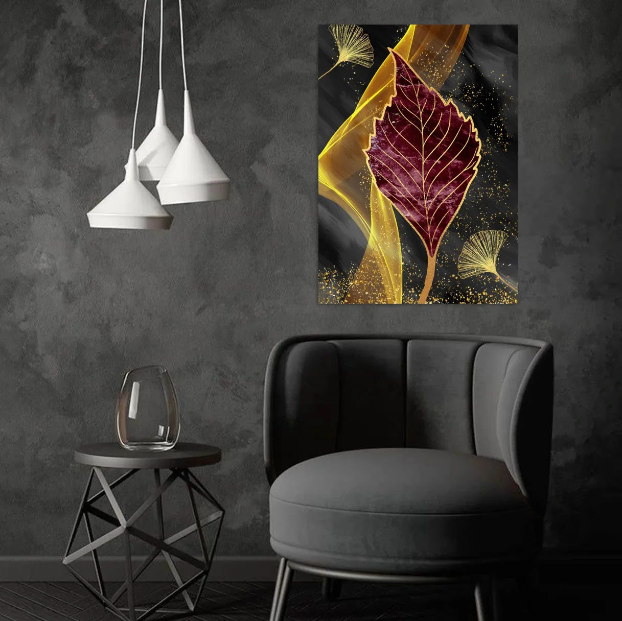 Tablou canvas Frunza Abstracției — imaginea 3