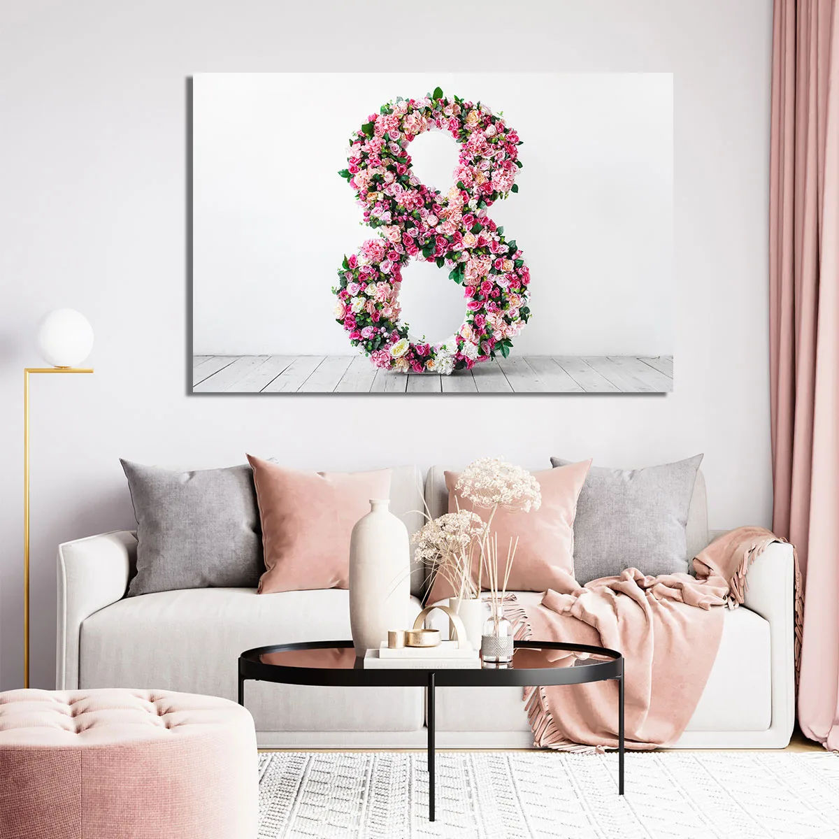 Tablou Feng Shui cifra 8 florile sanatatii — imaginea 3