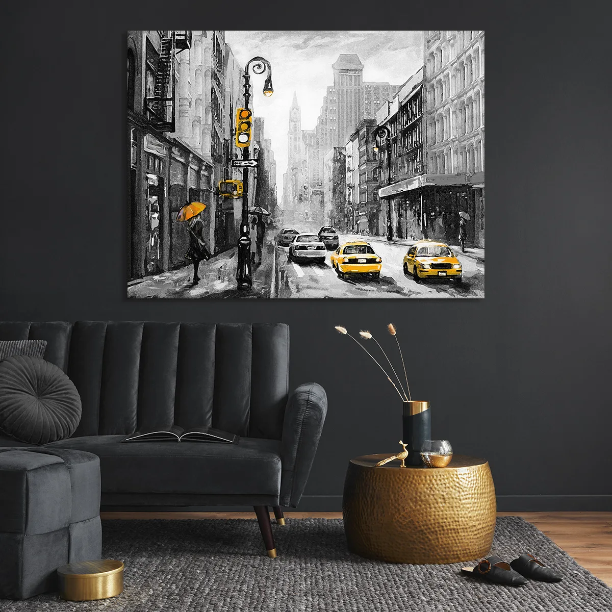 Tablou canvas taxi New York — imaginea 2