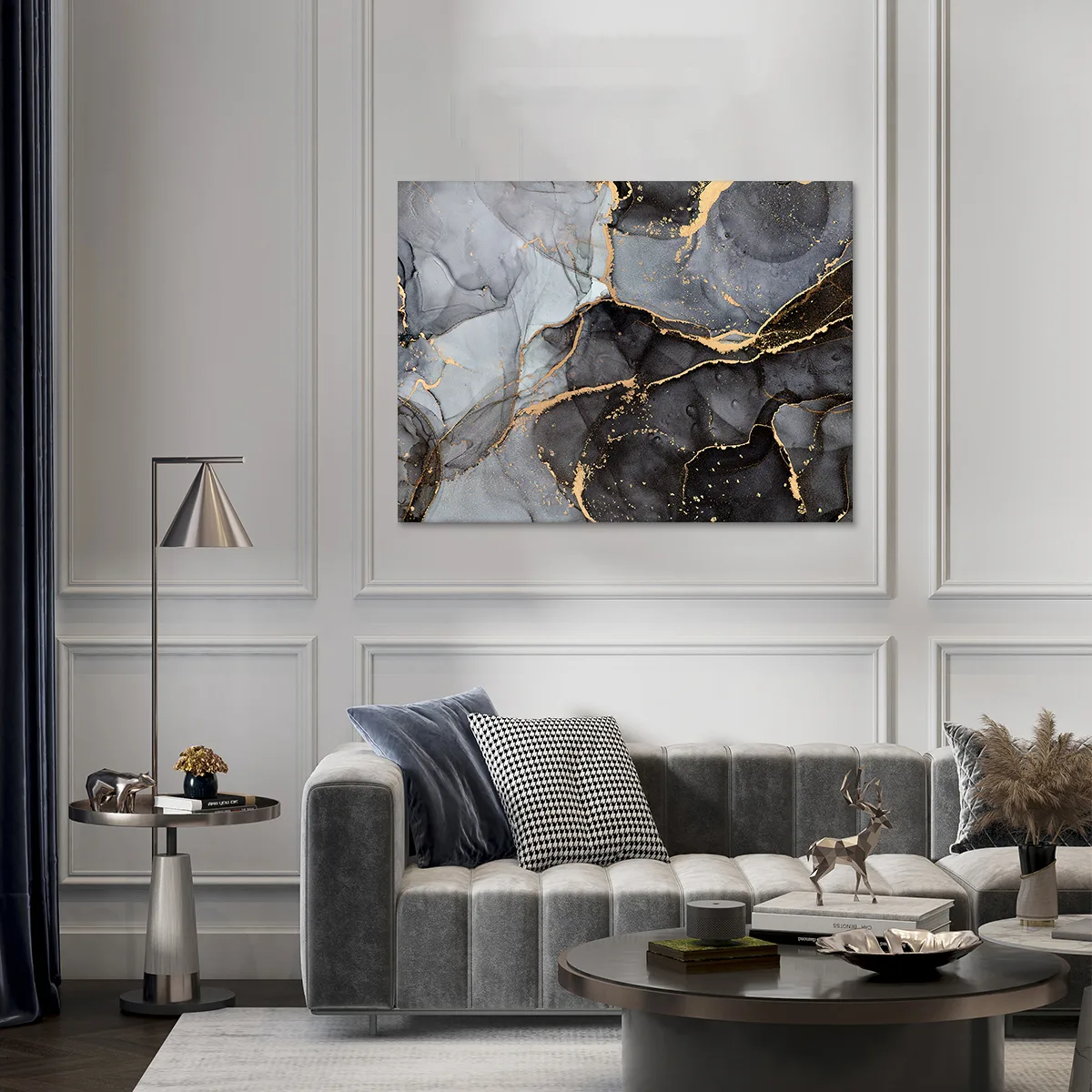 Tablou canvas shades gray — imaginea 2