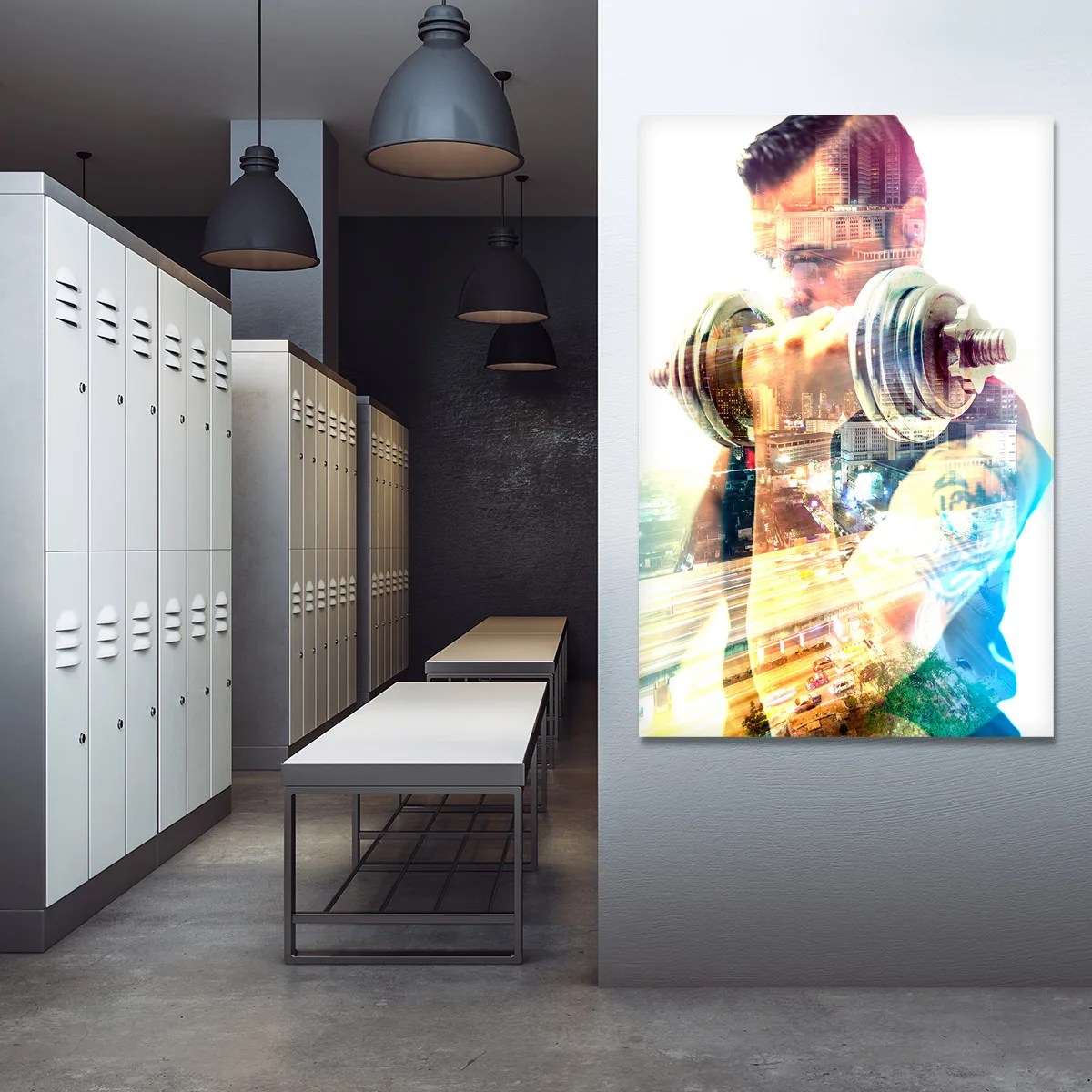 Tablou canvas exercitii de forta — imaginea 2