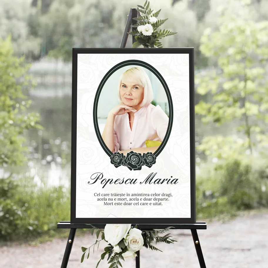 Tablou canvas memorial "În Memoria Ta" — imaginea 2
