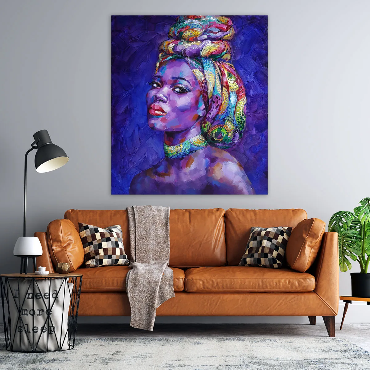 Tablou canvas femeie africana Taraji — imaginea 3