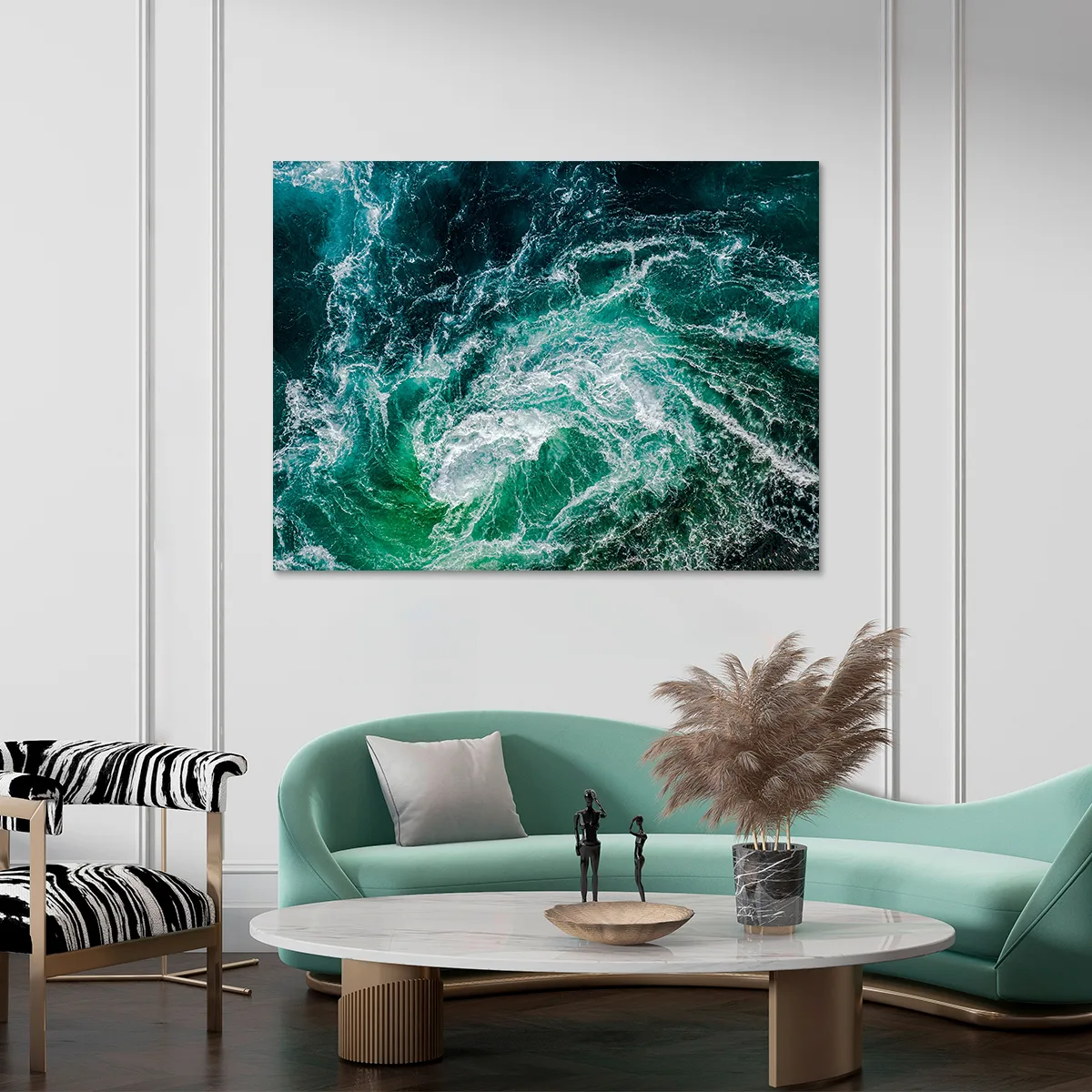 Tablou canvas blue turquoise — imaginea 3