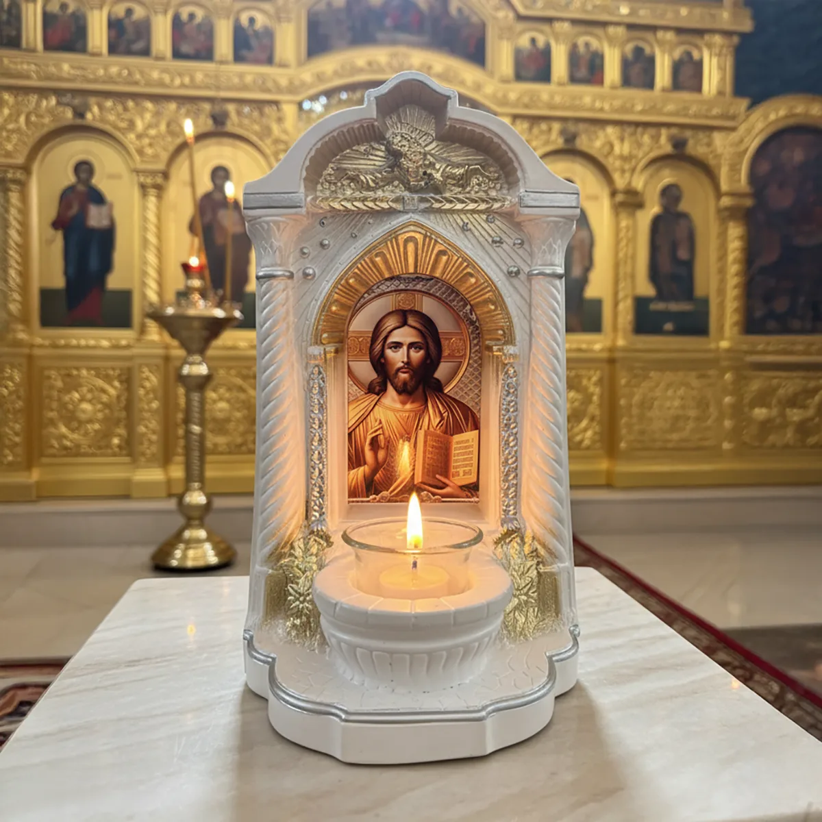 Candela Bisericeasca Iisus Hristos Pantocrator — imaginea 2