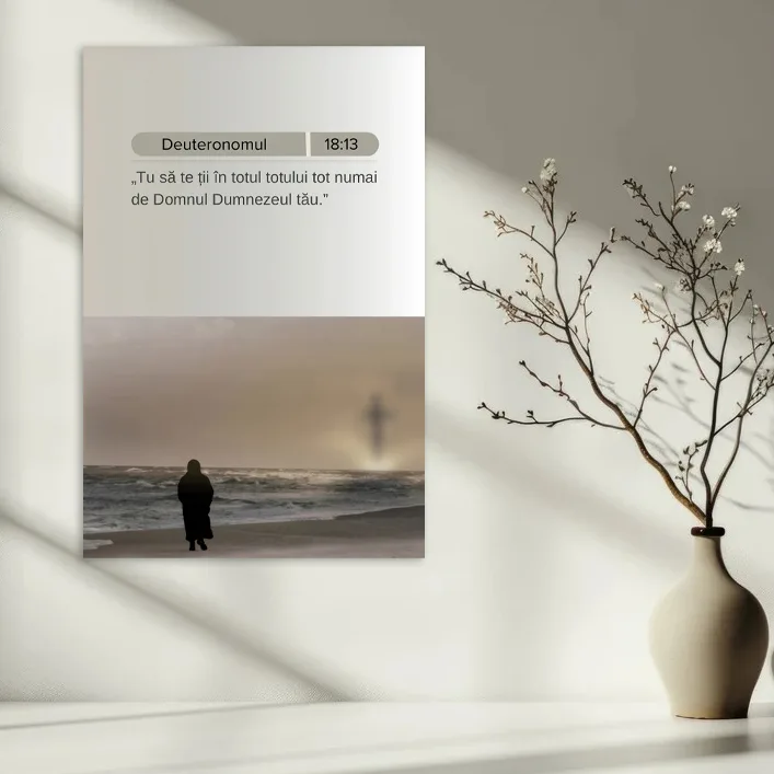 Tablou Canvas Versete biblice - Dumnezeul tau — imaginea 2