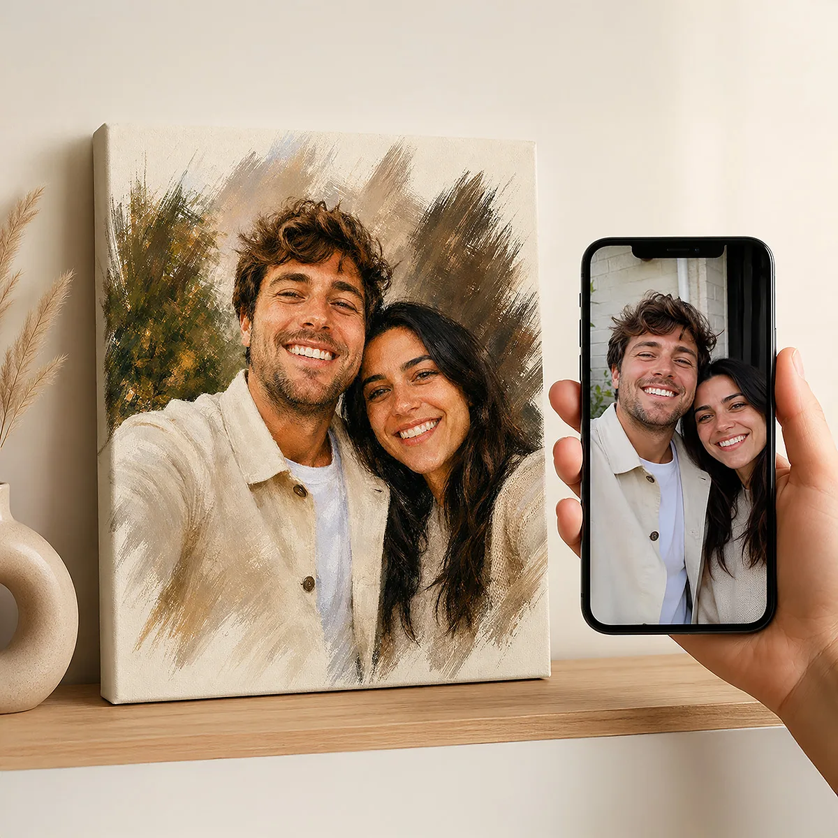 Tablou personalizat watercolor vertical — imaginea 2