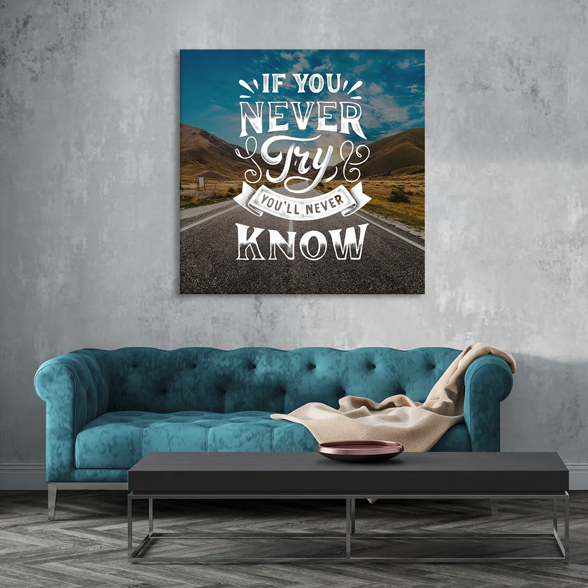 Tablou canvas If You Never Try — imaginea 2