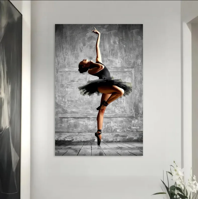 Tablou canvas cu balerina Gratia Dansului Etern — imaginea 3