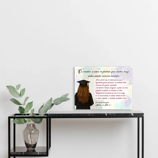 Tablou personalizat pentru fiica ta – Ziua absolvirii — imaginea 3