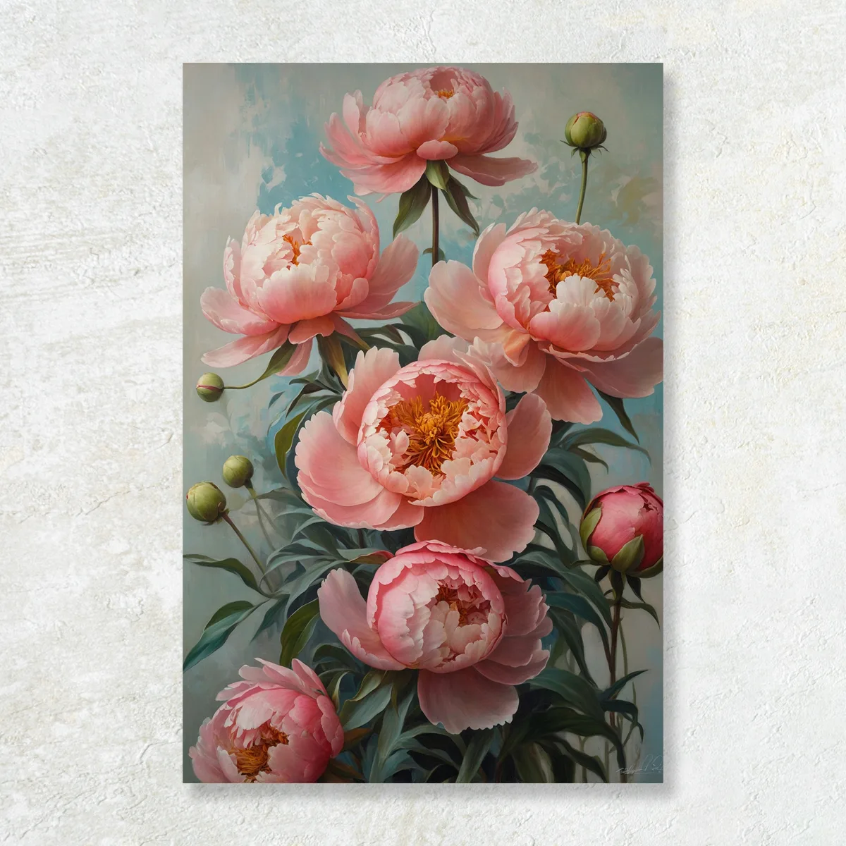 Tablou canvas Bujorii Timpulu